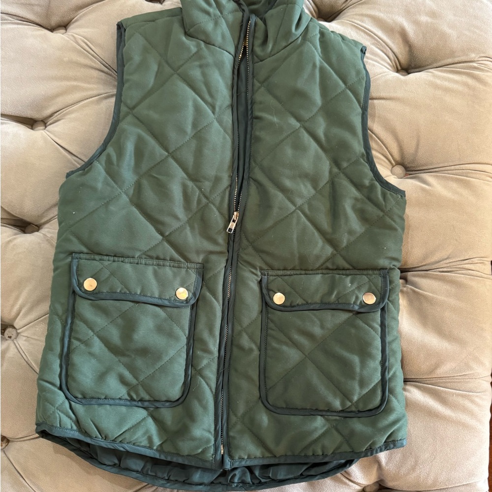 Dee Elle Quilted Vest with Pockets